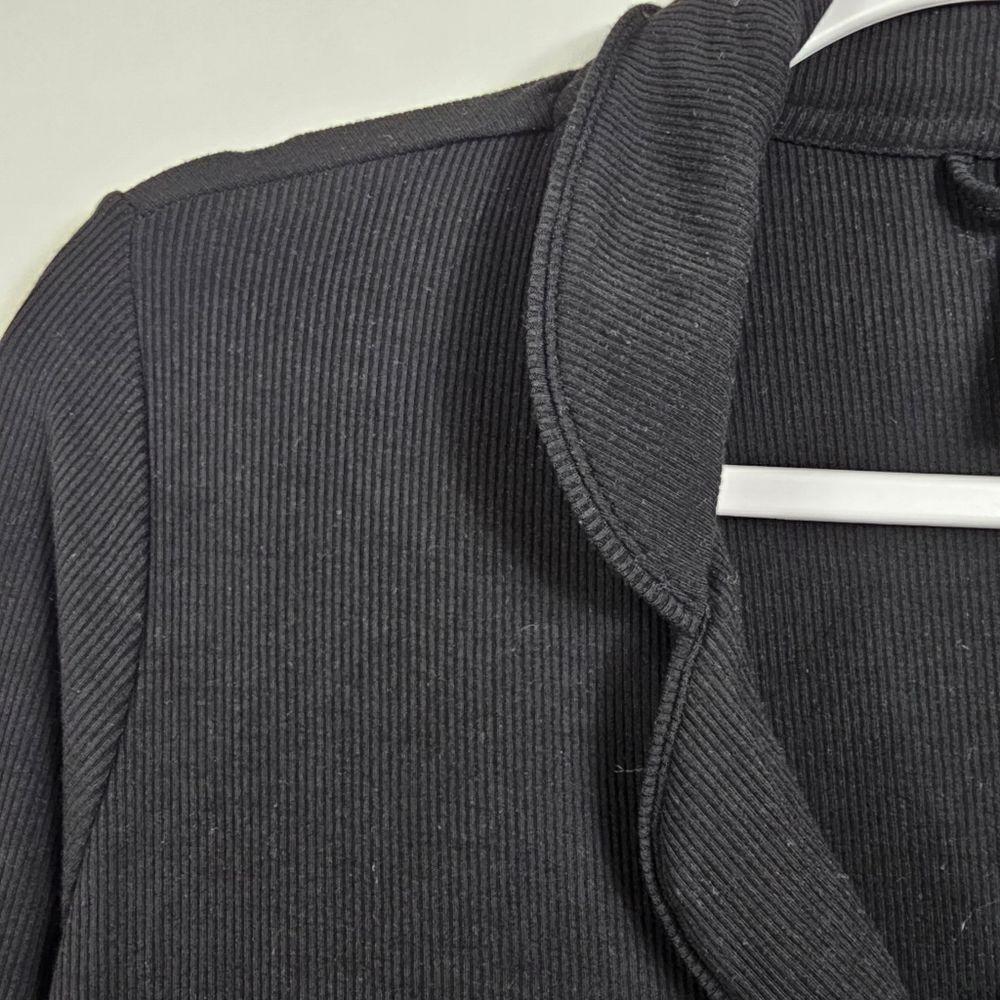 Skims Soft Lounge Ribbed Sleep Shirt in Onyx Black - Size XS - Picture 3 of 9
